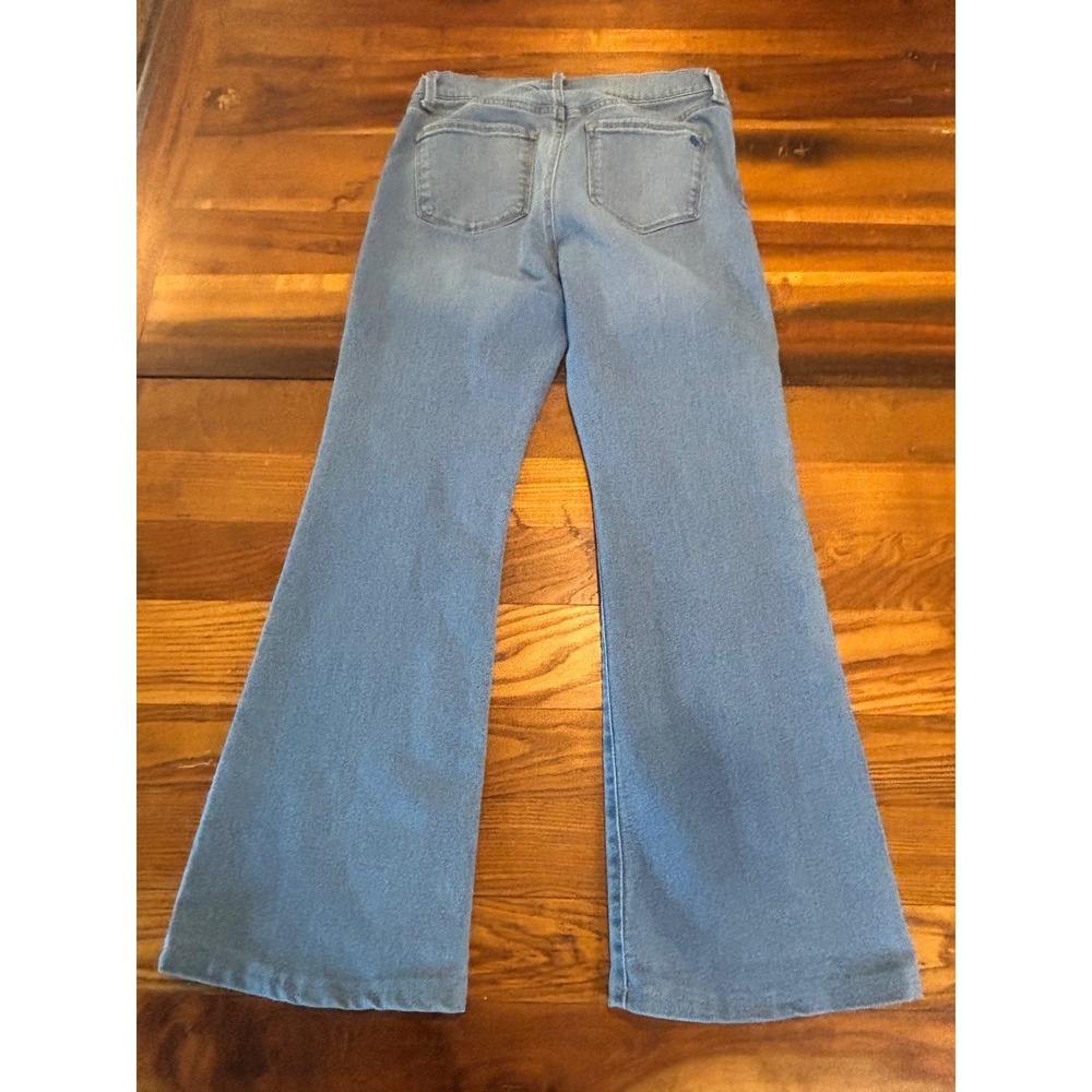 Jessica Simpson High Rise Flare Jeans Light Wash Blue Denim Stretch Size 10 - Picture 2 of 7